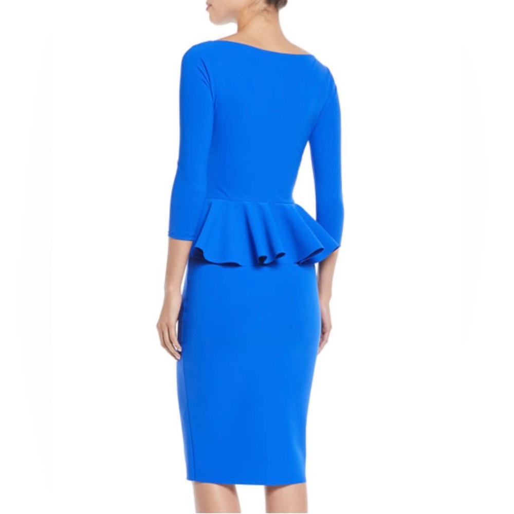NWOT CHIARA BONI LA PETITE ROBE
Dinara Peplum Sheath Cocktail Dress US sz 4 - Picture 2 of 6